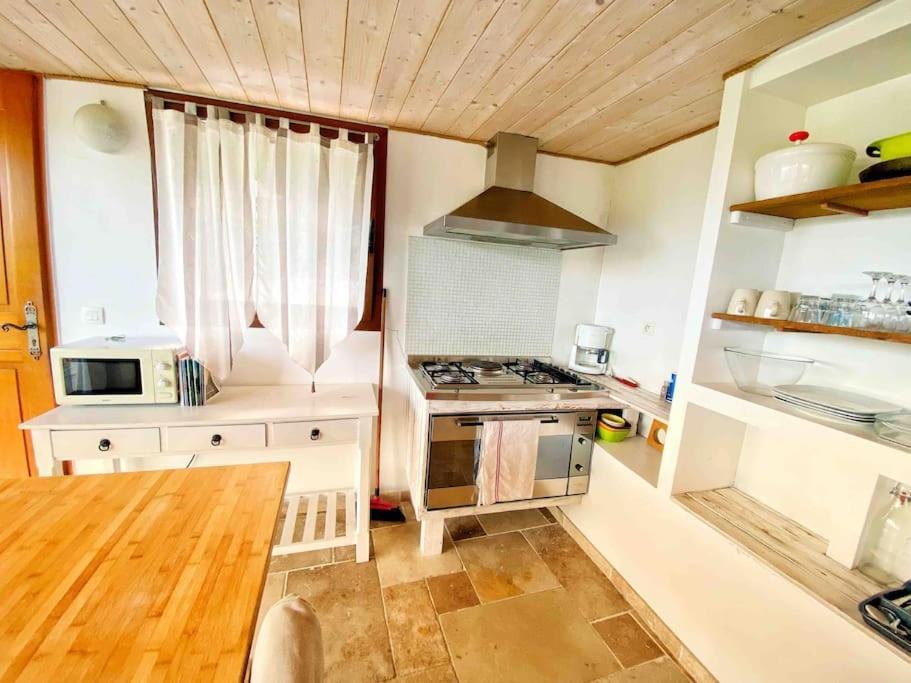 Bas De Villa Au Milieu Des Oliviers. Chateauneuf-Villevieille Esterno foto