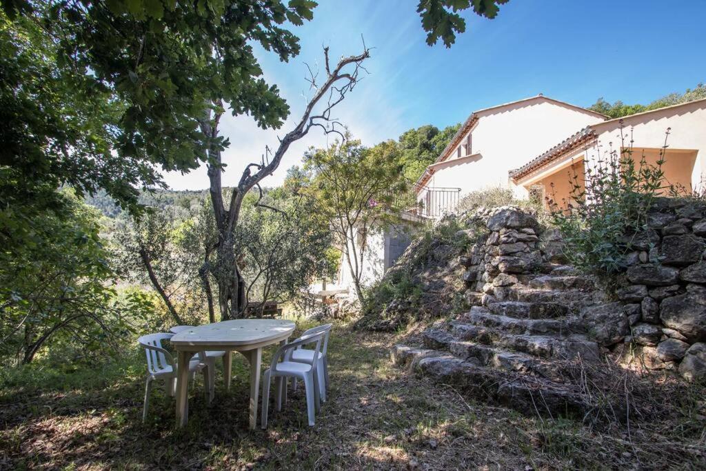 Bas De Villa Au Milieu Des Oliviers. Chateauneuf-Villevieille Esterno foto